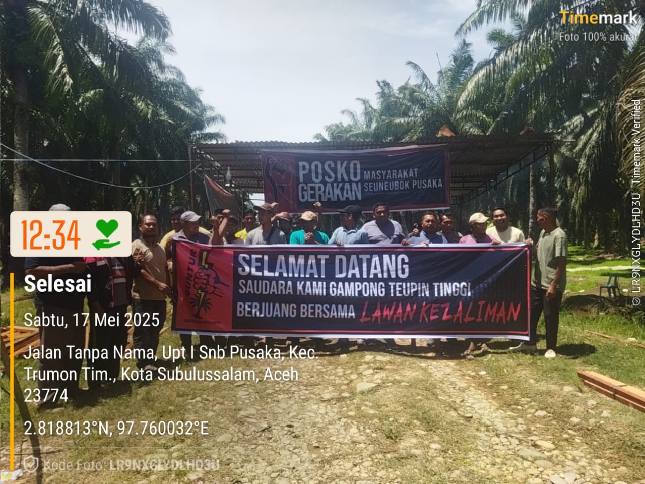 Warga Tepintinggi Duduki Perkebunan Sawit PT ASN, Minta Perjelas Plasma
