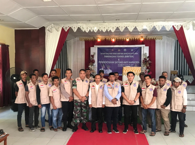Kukuhkan Satgas Anti Narkoba, Ini Pesan Camat Kluet Selatan 
