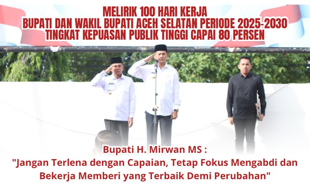 Tingkat Kepuasan Publik Tinggi, Bupati H Mirwan Minta Jajaran Tetap Fokus Bekerja Memberikan yang Terbaik