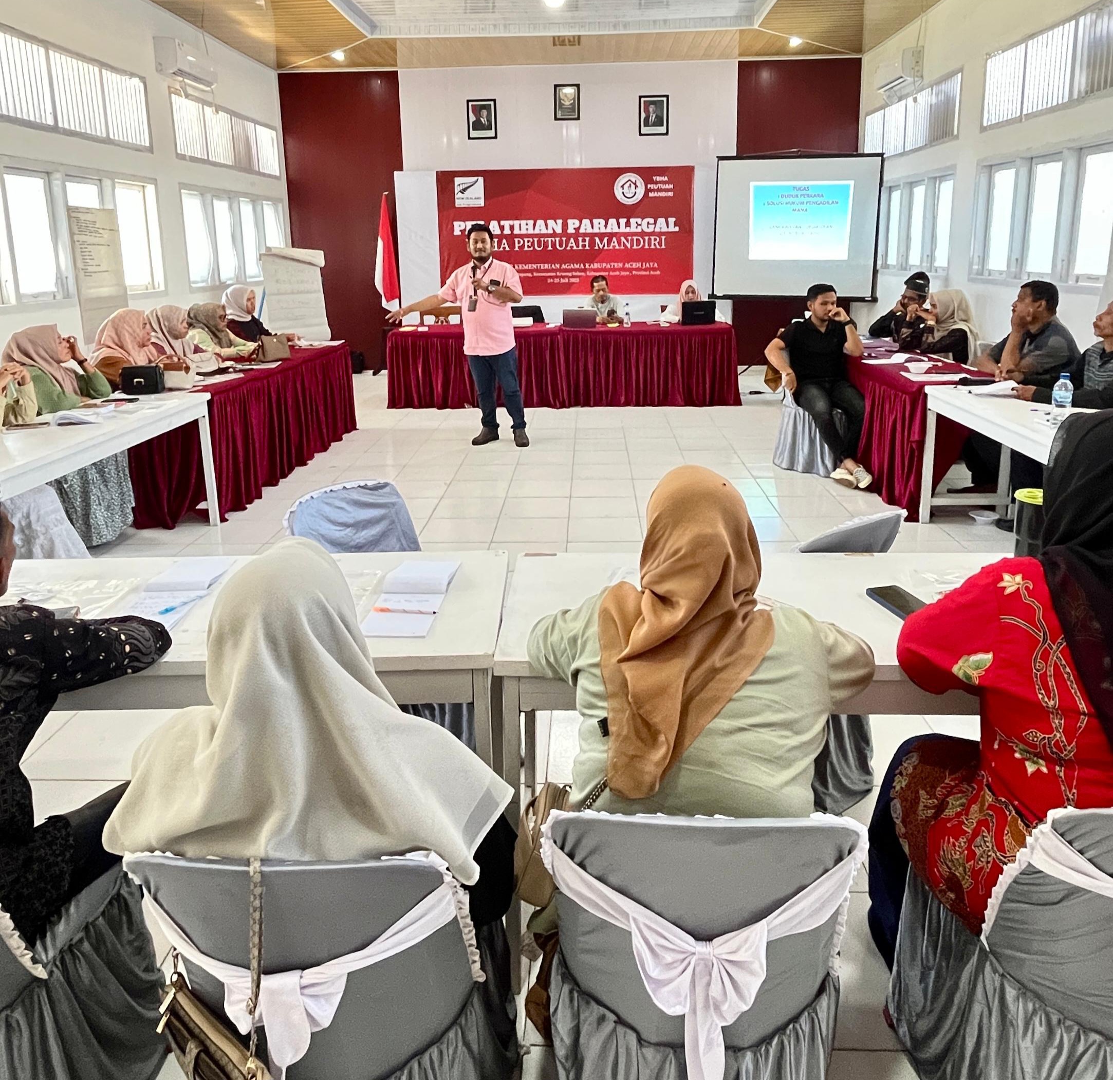 Pelatihan Paralegal di Aceh Jaya Perkuat Akses Keadilan bagi Masyarakat dan Perlindungan Perempuan-Anak