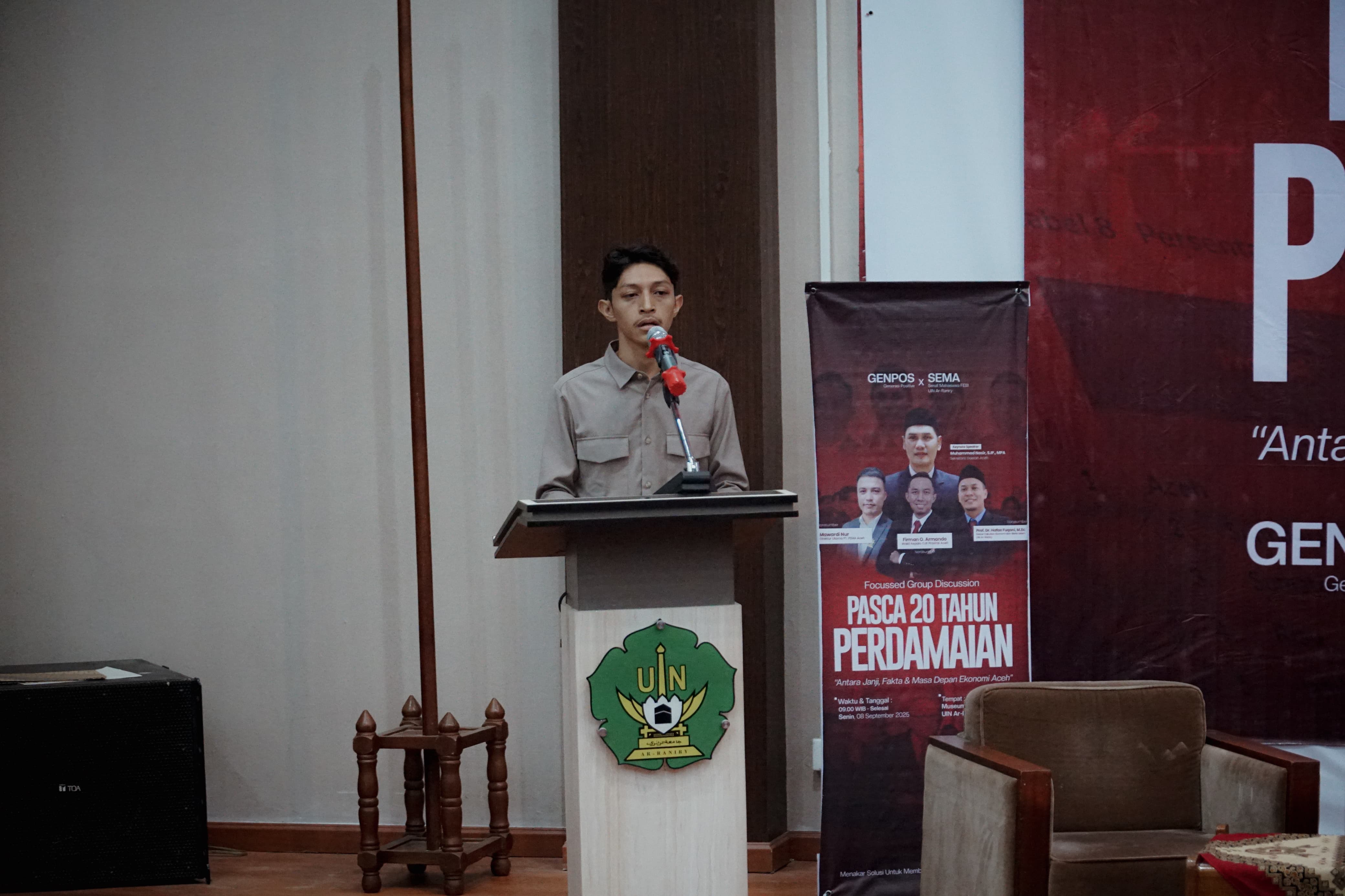 GenPos Gelar FGD Pasca 20 Tahun Perdamaian Aceh: "Antara Janji, Fakta, dan Masa Depan Ekonomi Aceh"