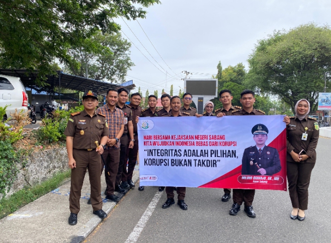 Wujudkan Tatakelola Pemerintah Transparan dan Bersih, Kejari Sabang Gelar Kampanye Anti Korupsi