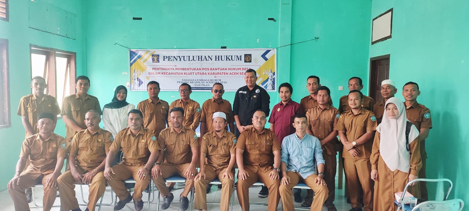 Para Keucik Kecamatan Kluet utara antusias mengikuti Sosialisasi Penyuluhan Hukum dari Yayasan Lembaga Hukum Pedang Keadilan Aceh Selatan 
