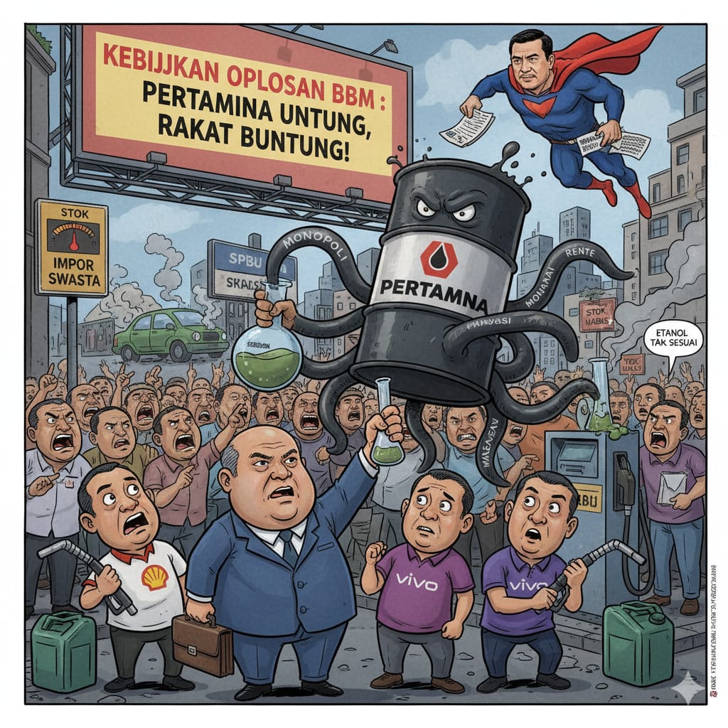 BBM Oplosan Kebijakan: Pertamina Menguasai, Rakyat Menanggung