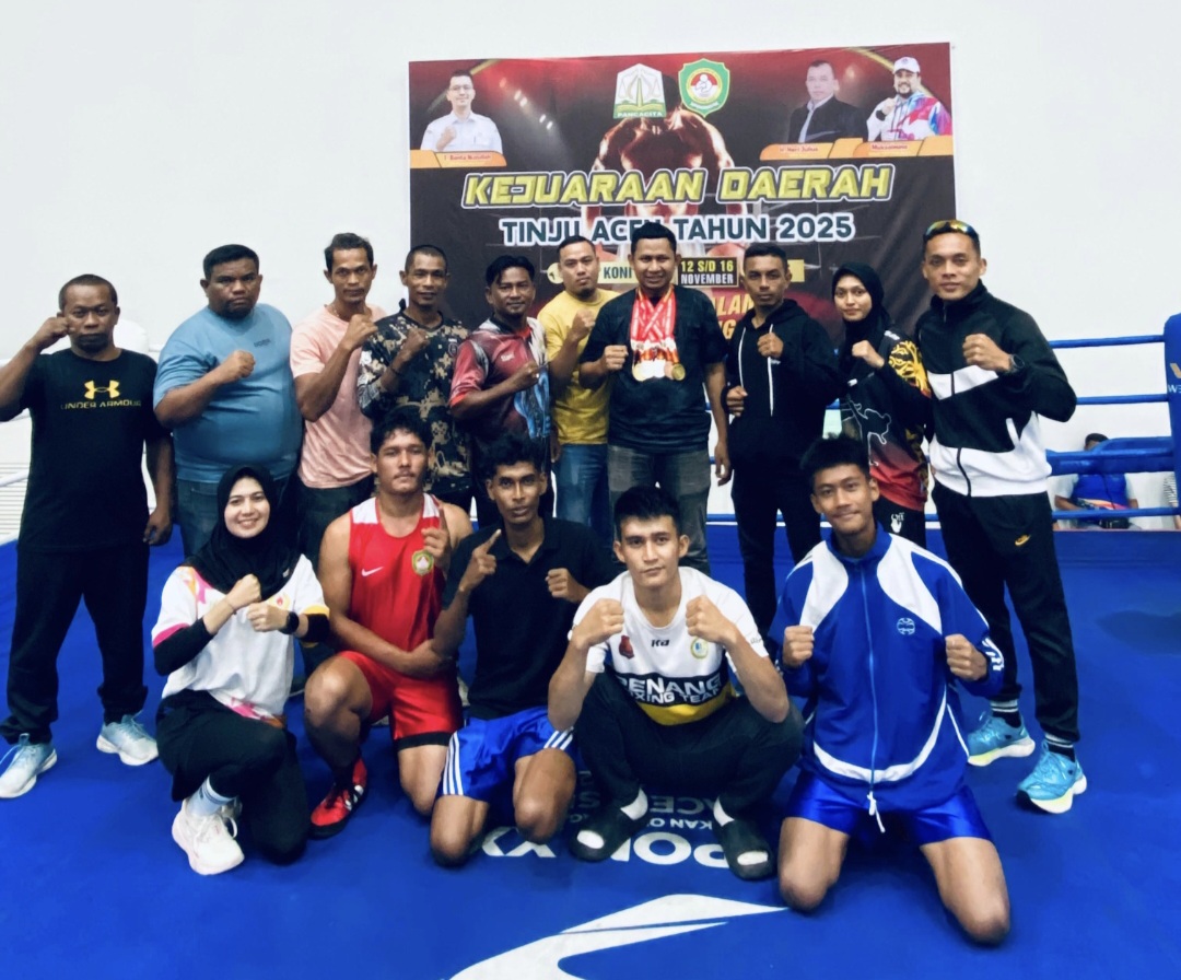 Pertina Aceh Jaya Raih 9 Medali di KEJURDA Tinju Elite Aceh 2025