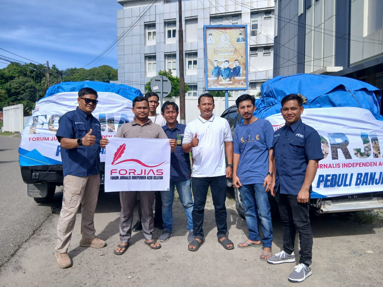Forum Jurnalis Independen Aceh Selatan Kirim Bantuan Logistik untuk Korban Banjir