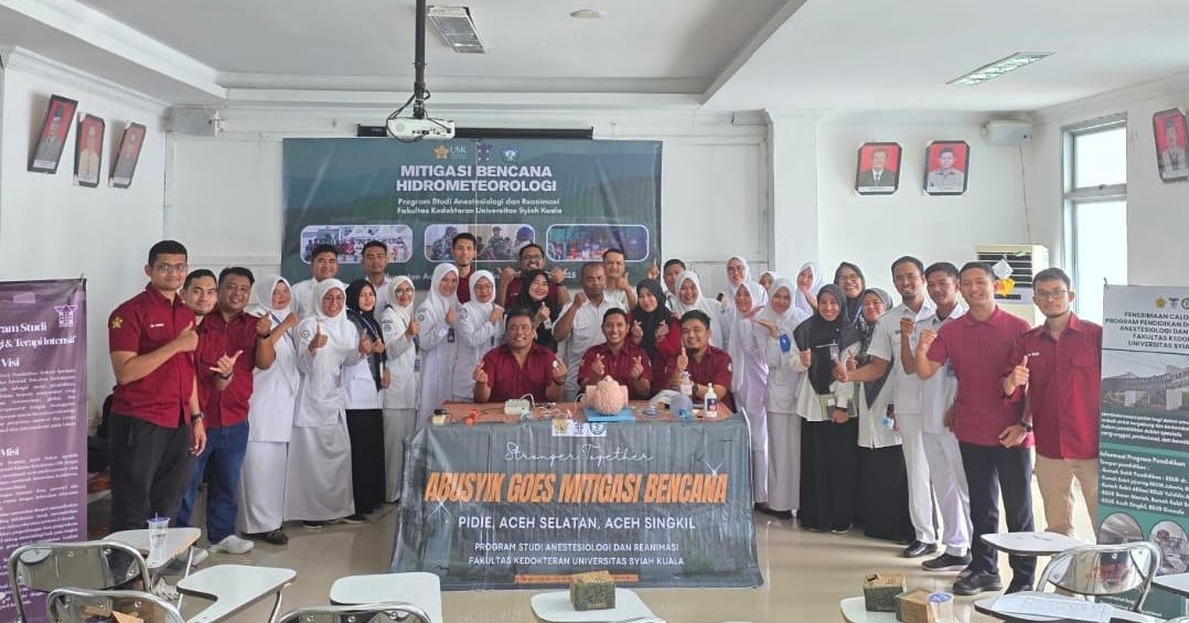 Prodi Anestesiologi dan Reanimasi FK USK Gelar Edukasi Mitigasi Bencana Hidrometeorologi Secara Estafet di Tiga Kabupaten Aceh