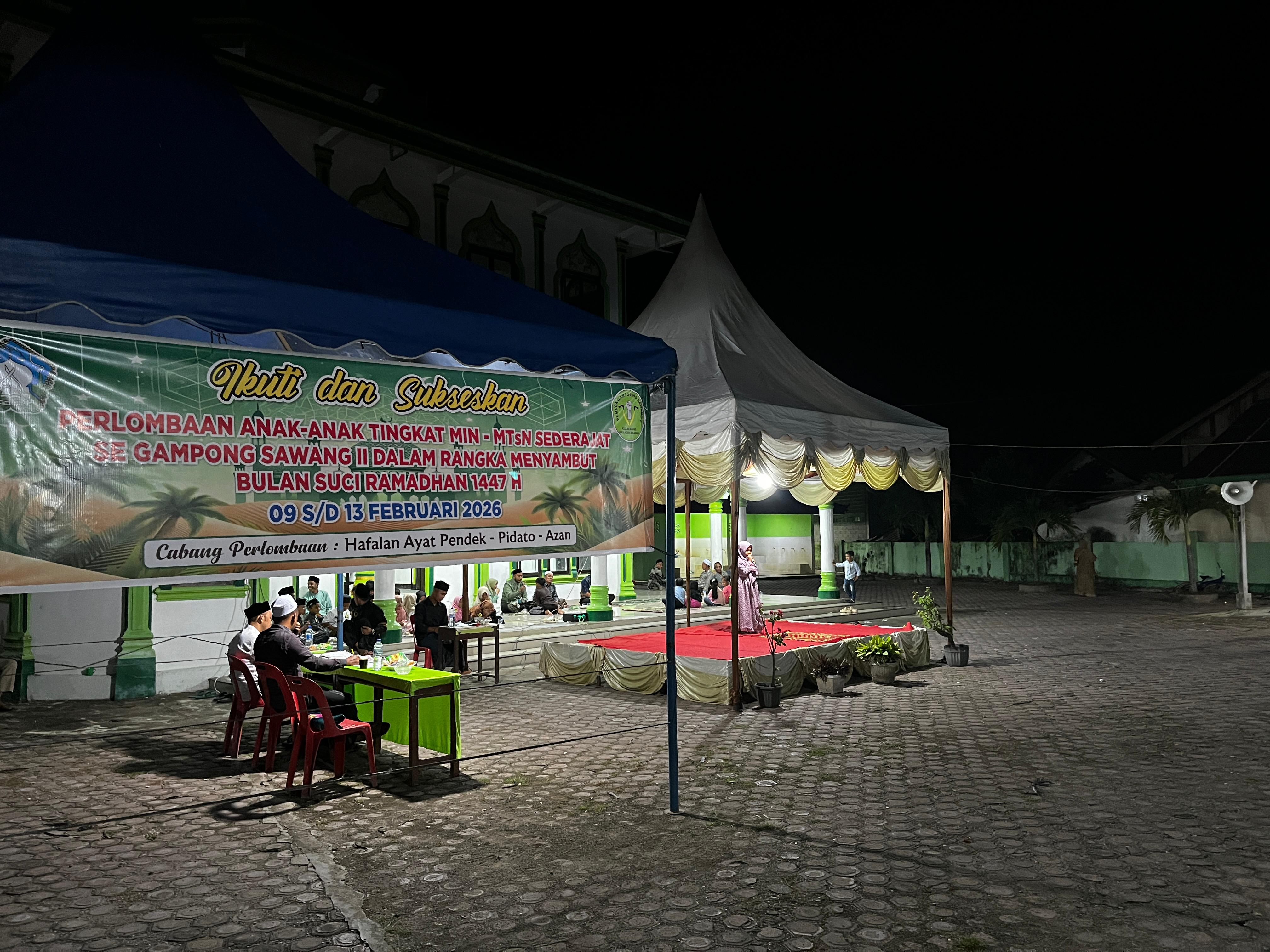 Desa Sawang II Adakan Festival Anak-anak Dalam Rangka Menyambut Bulan Suci Ramadhan 