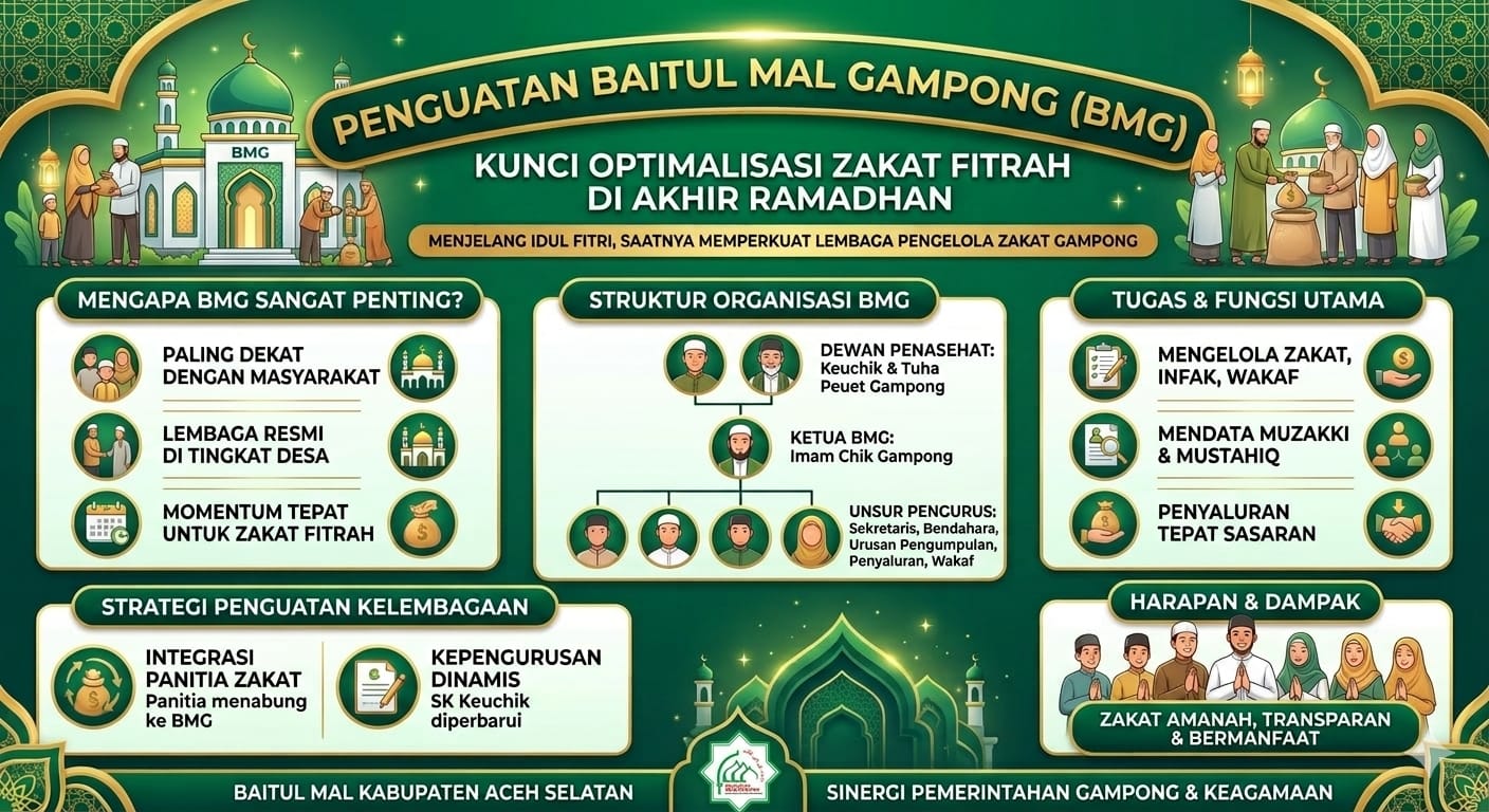Menjelang Akhir Ramadhan, Penguatan Baitul Mal Gampong Dinilai Sangat Penting untuk Optimalisasi Pengelolaan Zakat Fitrah