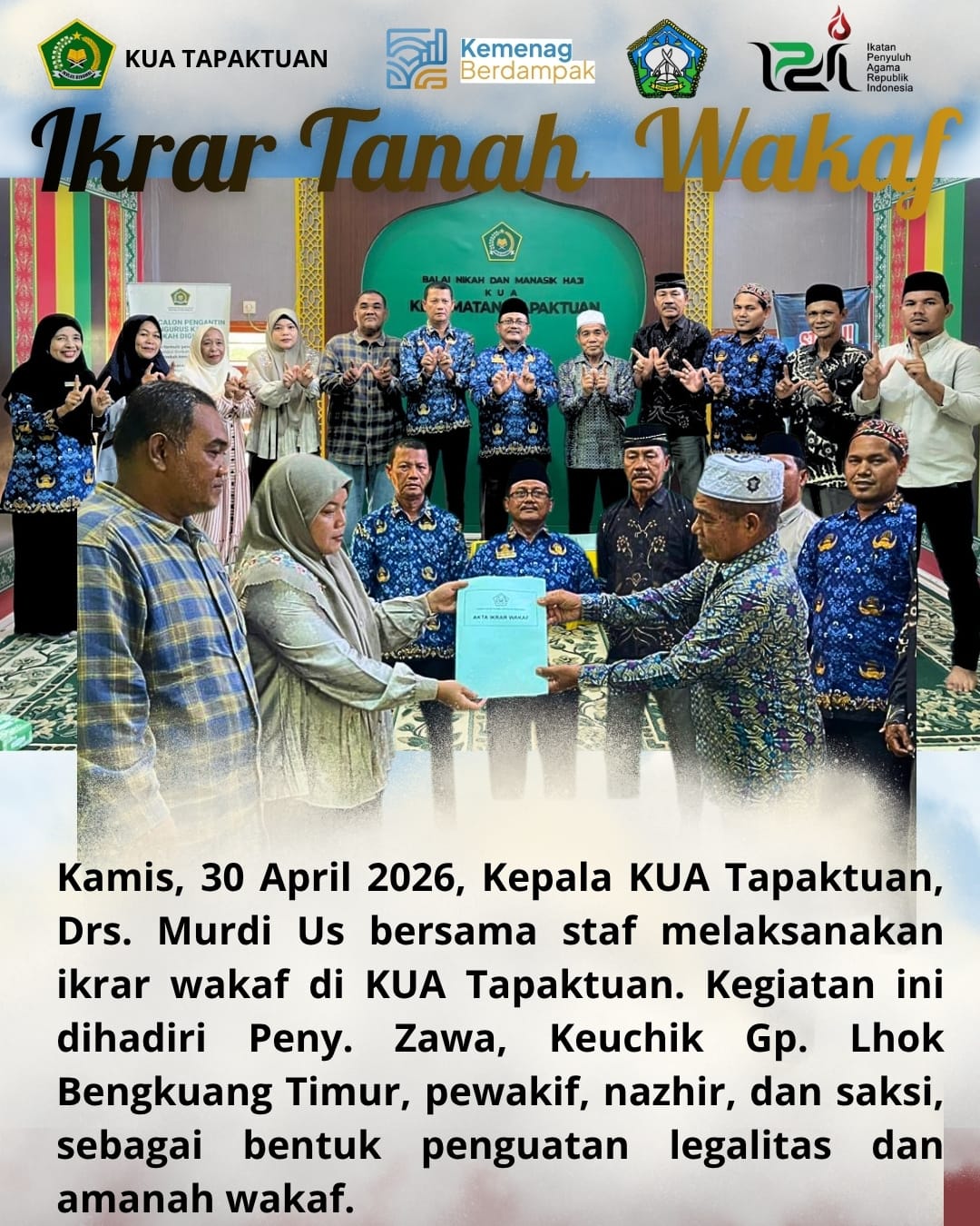 Wakaf yang Hidup: Dari Ikrar Sakral Menuju Kesejahteraan Umat