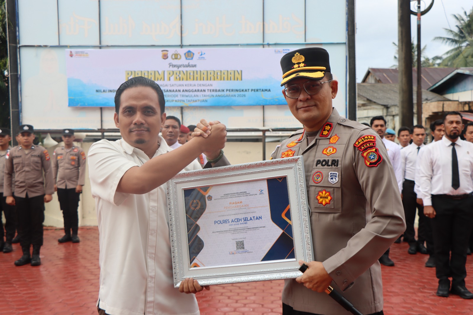 Kapolres Aceh Selatan Terima Penghargaan IKPA Terbaik, Raih Peringkat Pertama 