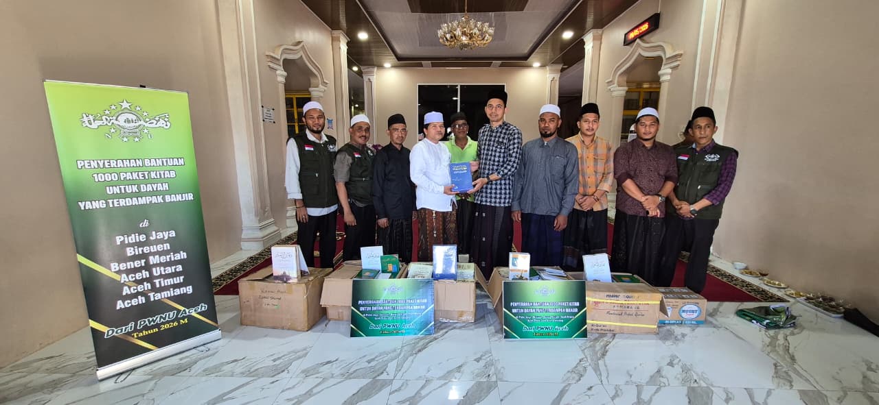 Ketua PWNU Aceh Antar Ribuan Kitab untuk Santri Korban Banjir di Dayah 6 Daerah, Ini Daftar Penerima