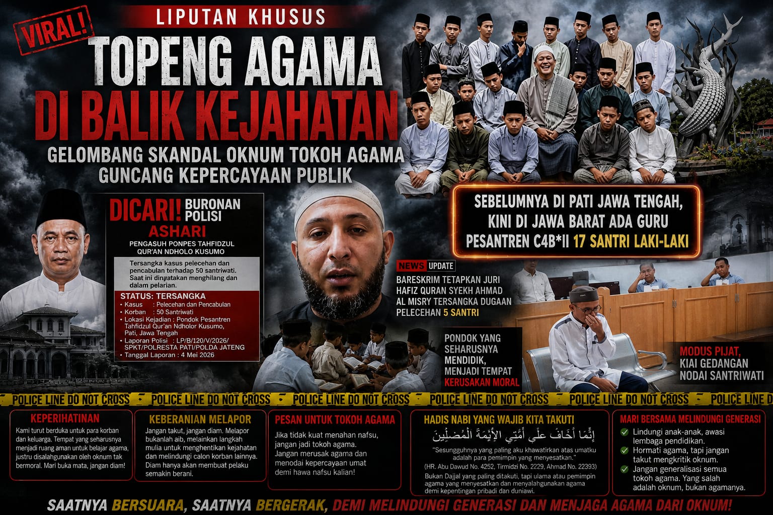 Prof Dr KH Sutan Nasomal S. Pd. I, SE, SH, MH. : Oknum Tokoh Pendidik Agama Melakukan Skandal Pelecehan Seksual Wajib Di Hukum Mati.