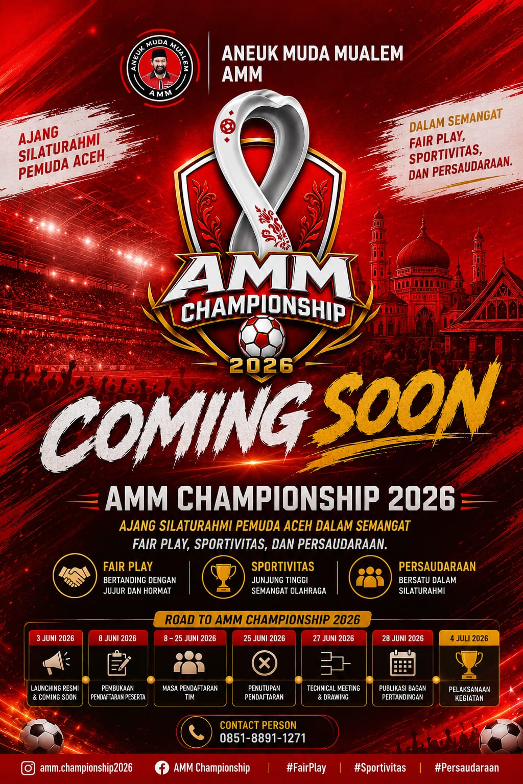 DPP AMM Siap Gelar AMM Championship 2026 di Banda Aceh, Targetkan 64 Tim Berpartisipasi
