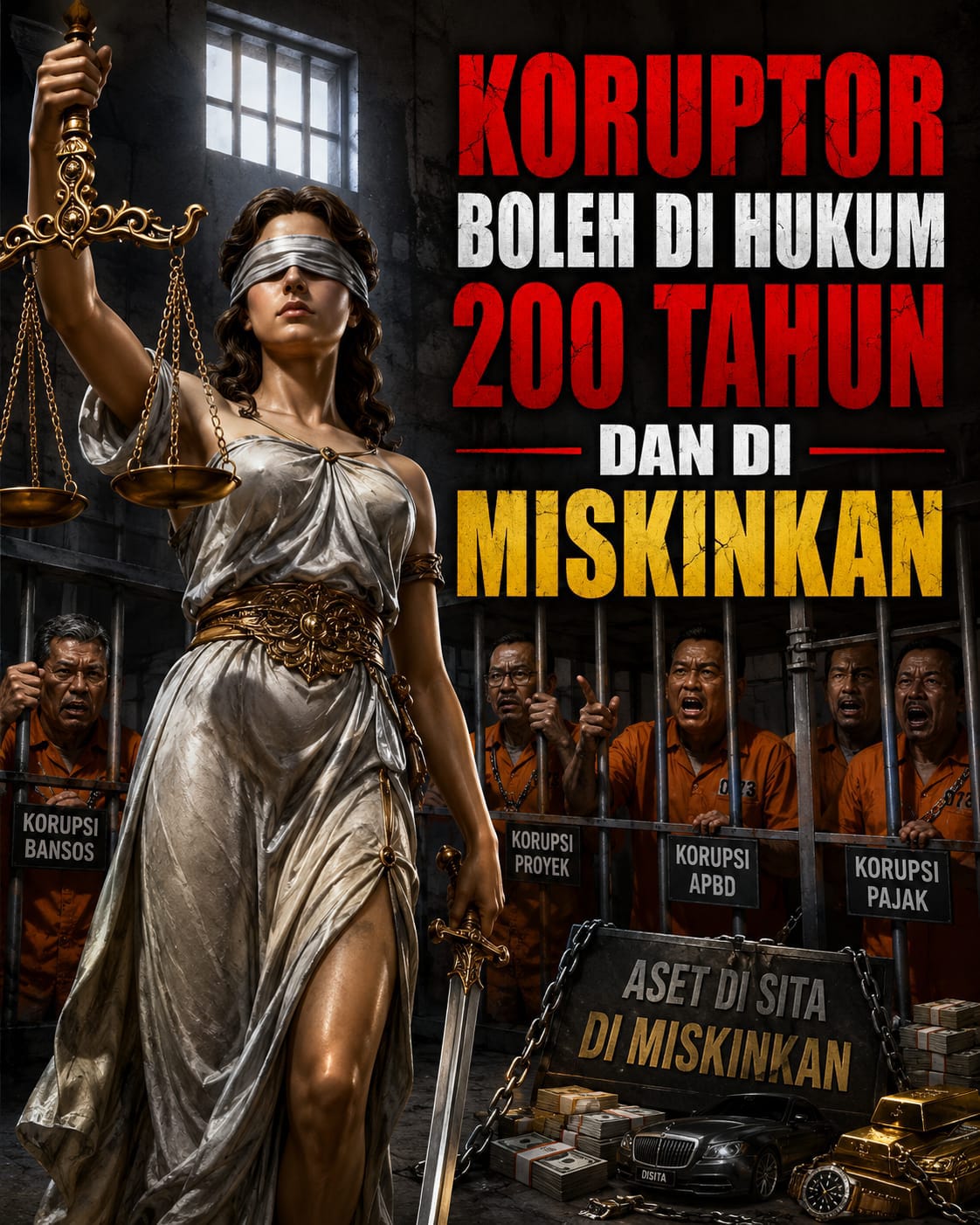 Desakan Tegas Pakar Hukum: Presiden Diminta Tetapkan Hukuman Berat & Pemiskinan Bagi Seluruh Pejabat Koruptor 