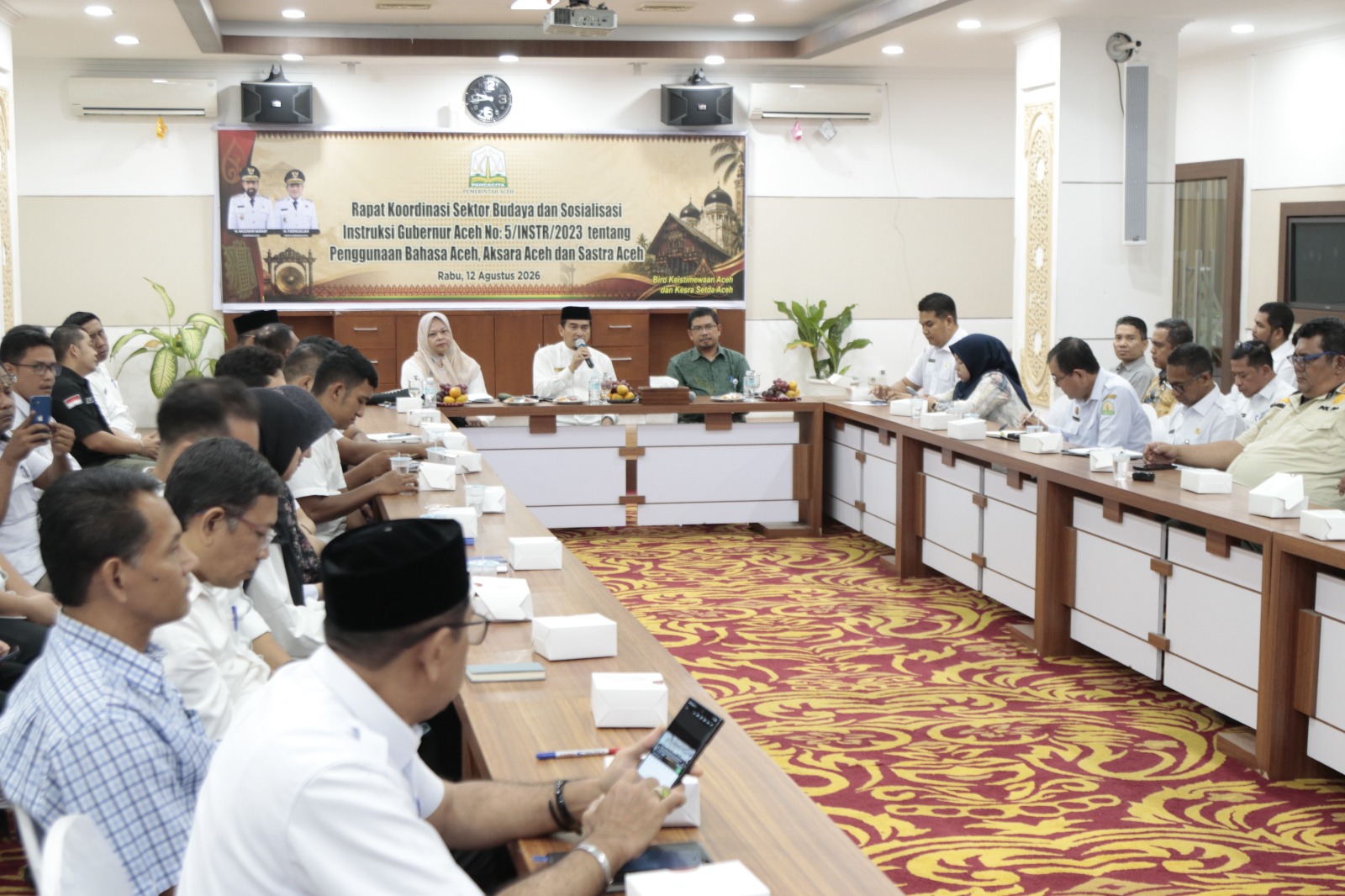 Pemerintah Aceh Gelar Rakor Budaya, Ajak Masyarakat Tingkatkan Penggunaan Bahasa dan Aksara Aceh