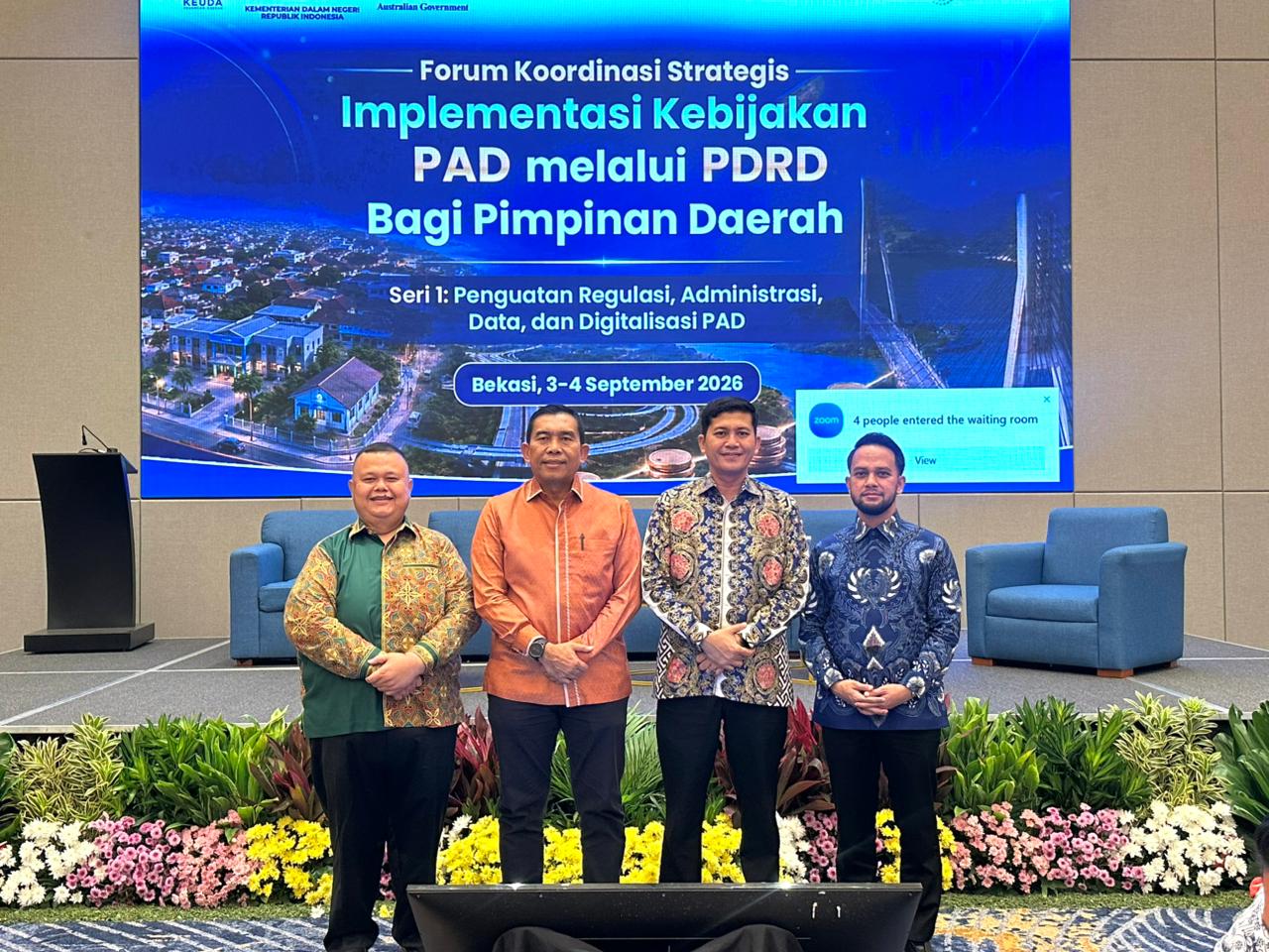 Bupati Aceh Selatan Hadiri Forum Strategis Penguatan PAD melalui PDRD