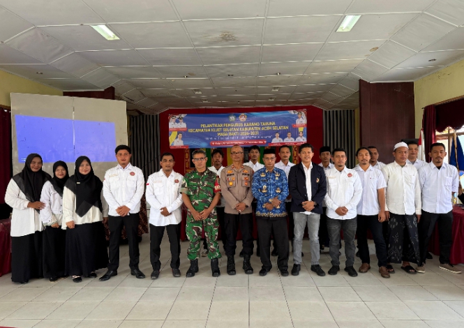 Rudi MS, SKM Lantik Pengurus Karang Taruna Kecamatan Kluet Selatan Usung Tema “Membina Generasi Maju, Produktif dan Peduli Sesama”