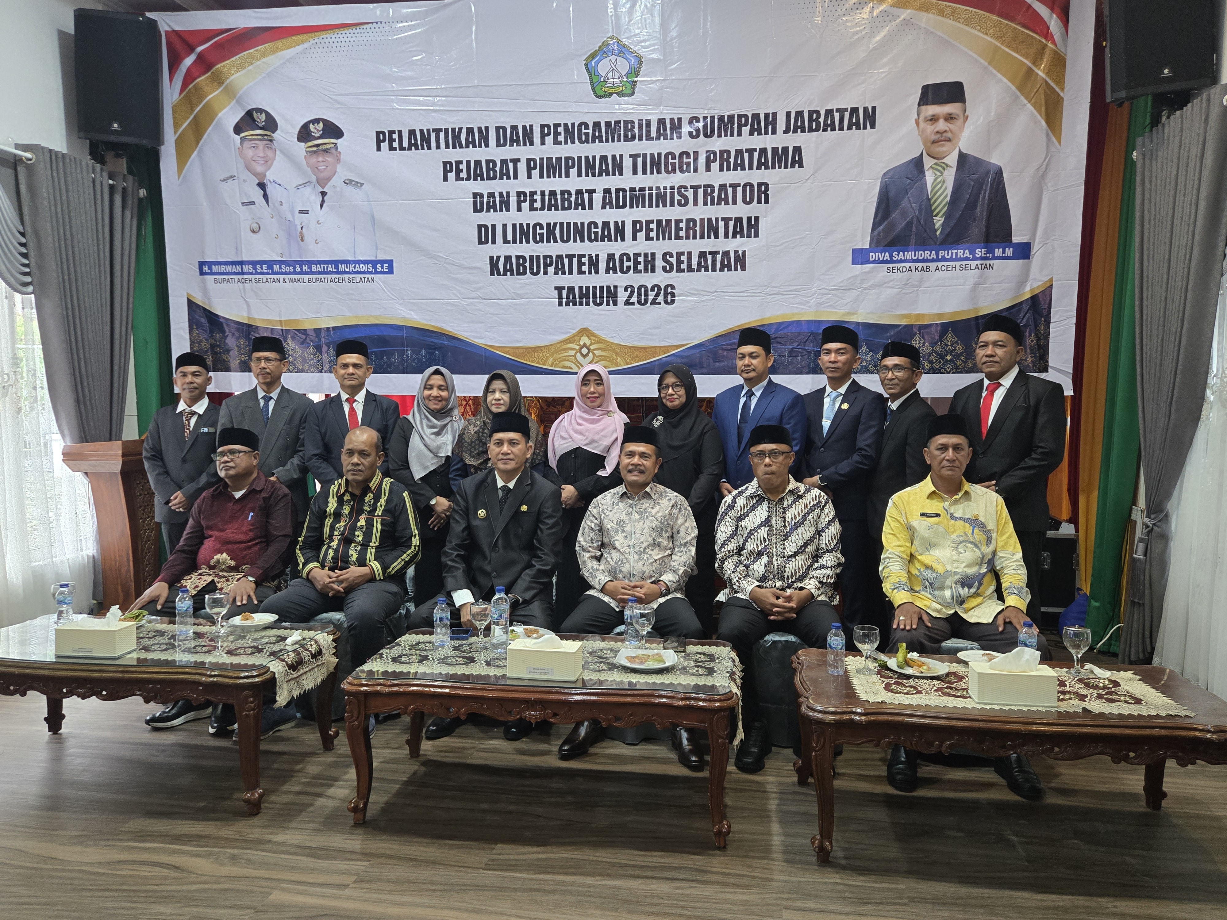 H.Mirwan Lantik Pejabat Eselon II dan III, Perkuat Birokrasi Serta Kualitas Dalam Penyelengaraan Pemkab 